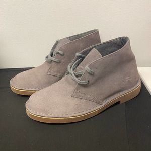 CLARKS Collection Grey Suede Chukka Boot Size 6.5